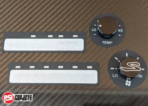 USA Supra Interior - Stealth Black Billet HVAC 6pc Combo