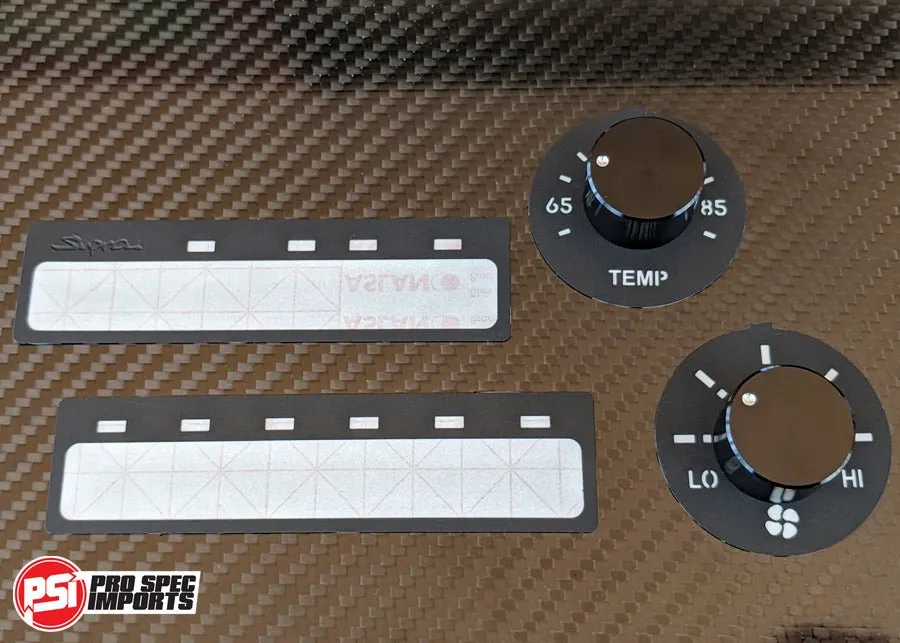 USA Supra Interior - Stealth Black Edition HVAC 10pc Ultra Combo