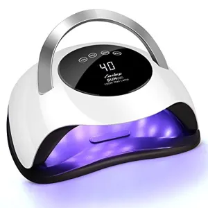 UV LED Nail Lamp Easkep - 120W Gel Nail Polish UV Light for Nail Dryer Curing Lamp Faster 4 Timer Setting Professional Portable Handle for Fingernail and Toenail Auto Sensor Nail Machine (120W)