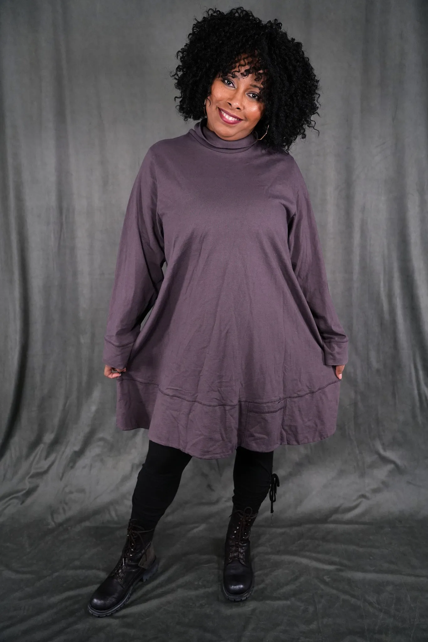V1310 Dusty Winter Sunset Dress Flint-U