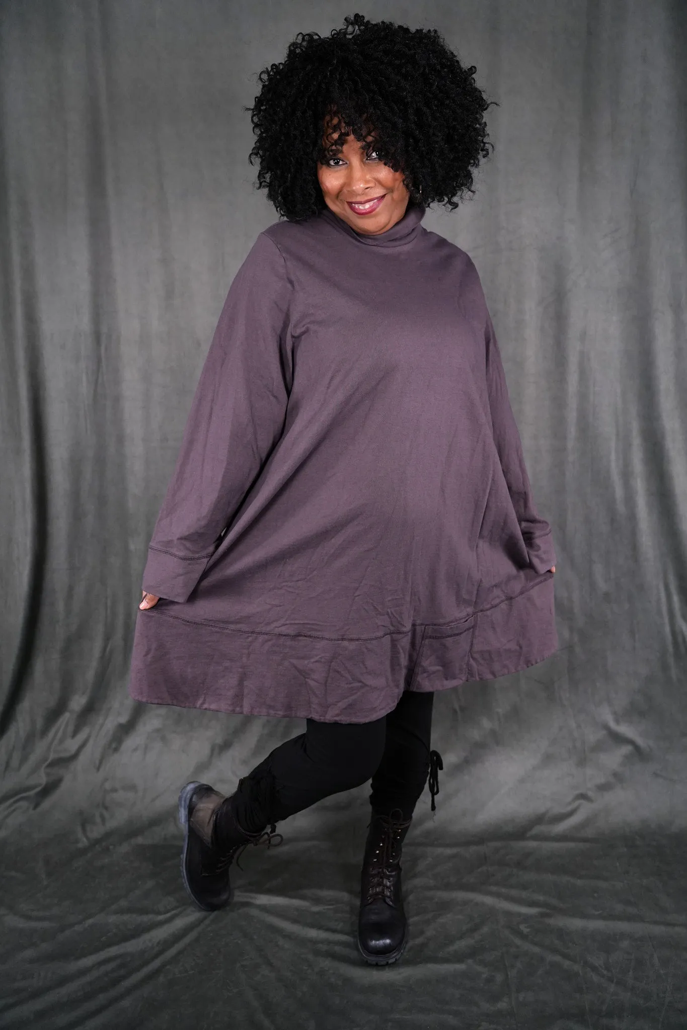 V1310 Dusty Winter Sunset Dress Flint-U
