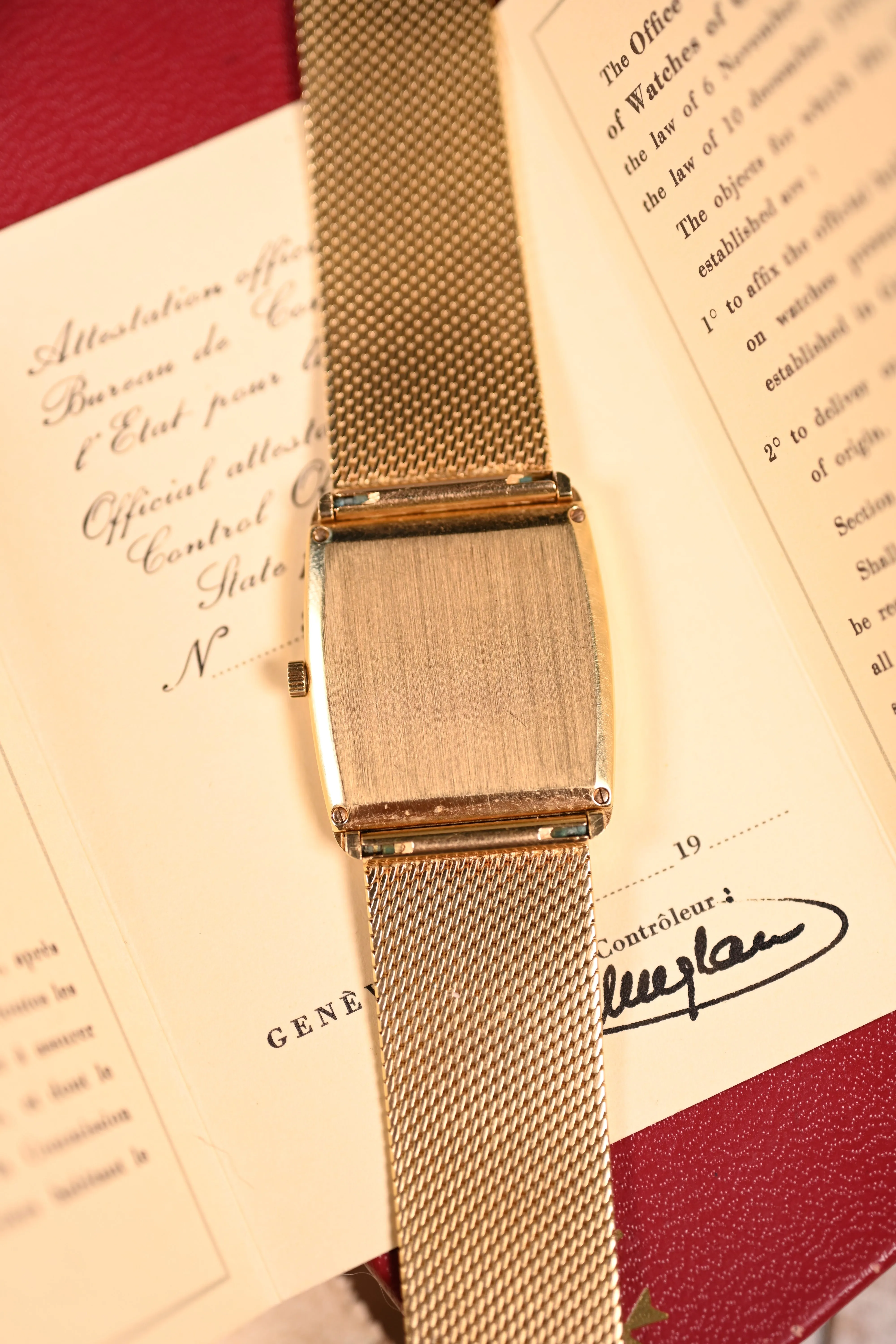Vacheron & Constantin Extra Thin: Box & papers w/ Gay Freres bracelet