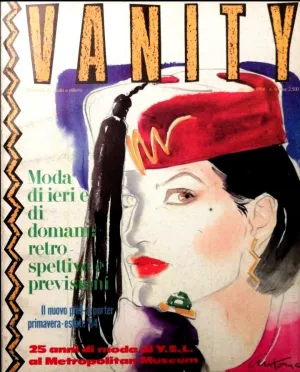 VANITY Fashion Vintage Magazine January 1984 PALOMA PICASSO by ANTONIO LOPEZ