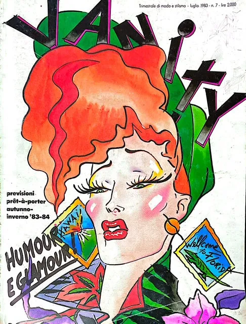 VANITY Fashion Vintage Magazine July 1983 Le Stars by ANTONIO LOPEZ