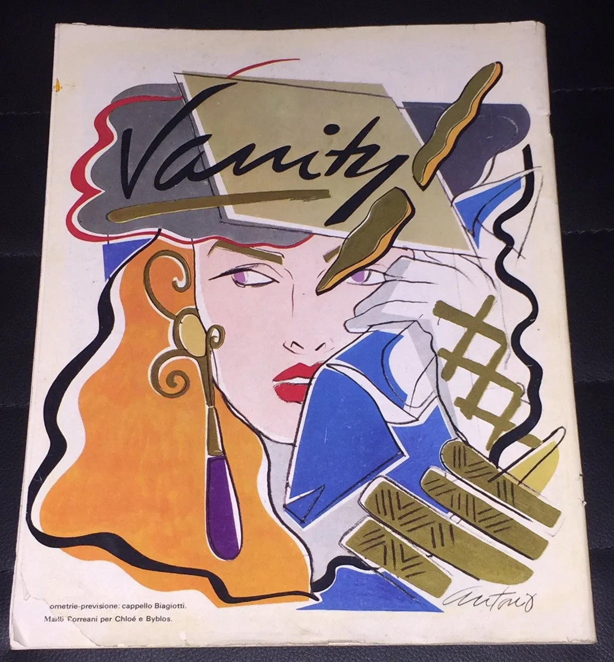 VANITY Fashion Vintage Magazine September 1981 ANTONIO LOPEZ Rare
