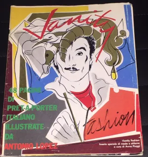 VANITY Fashion Vintage Magazine September 1981 ANTONIO LOPEZ Rare