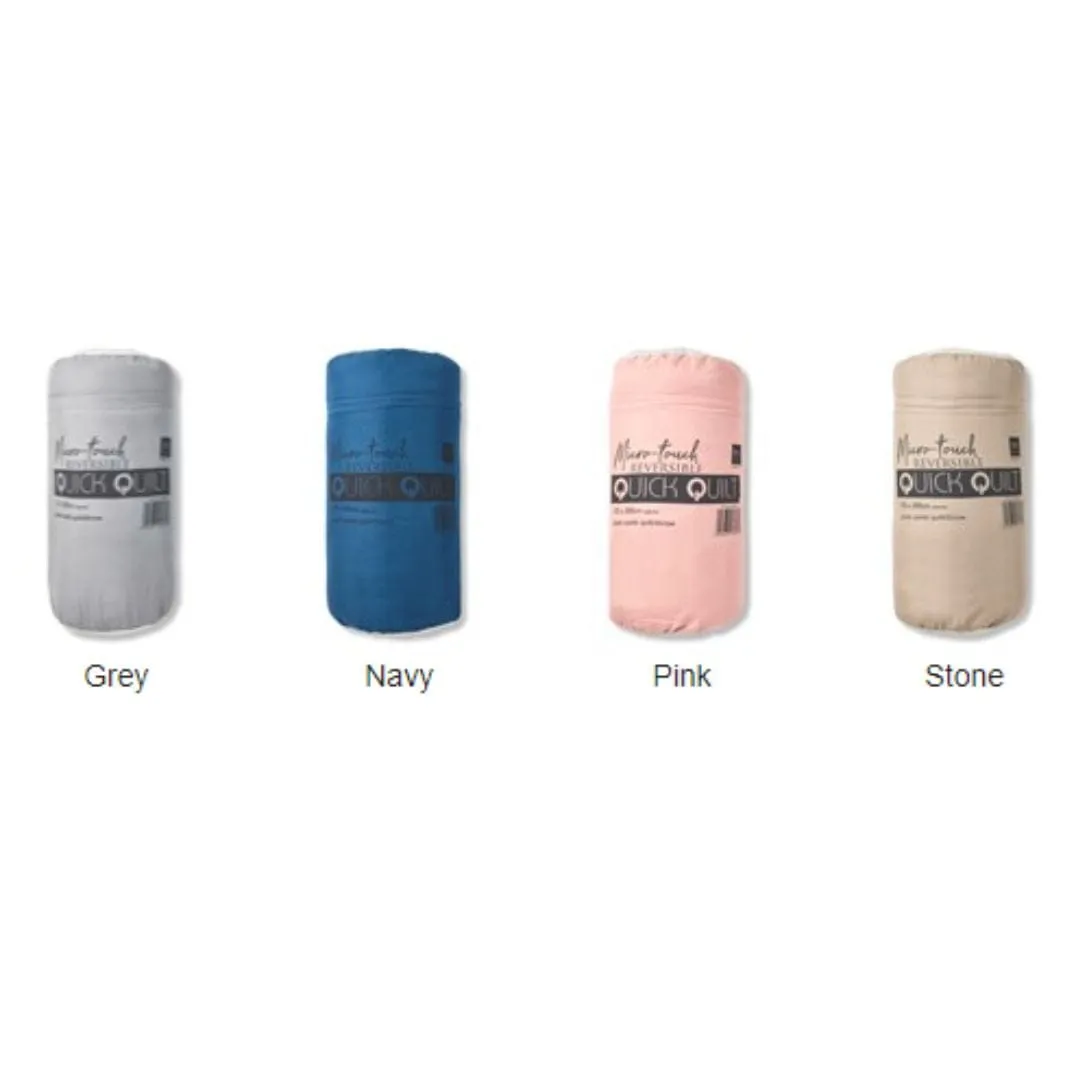 Vegan Luxury Quick Quilt | Multiple Colours