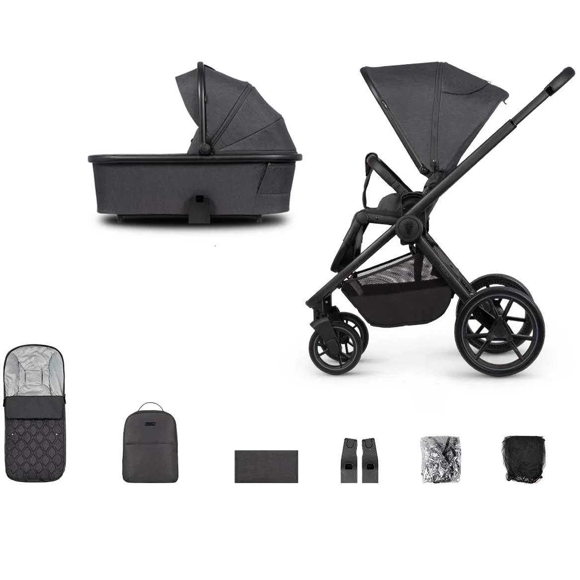 Venicci Tinum Edge 2in1 Bundle in Charcoal