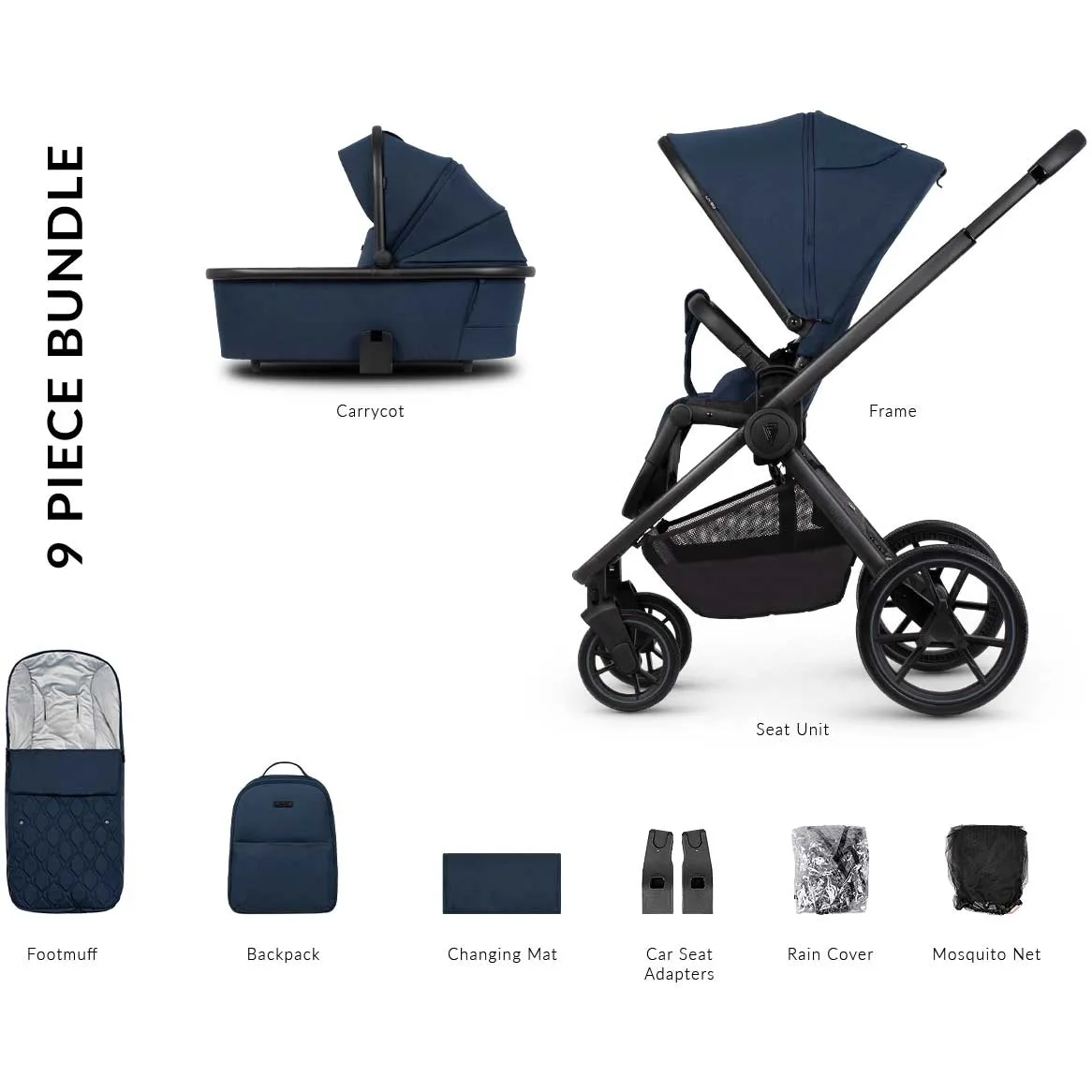 Venicci Tinum Edge 2in1 Bundle in Ocean