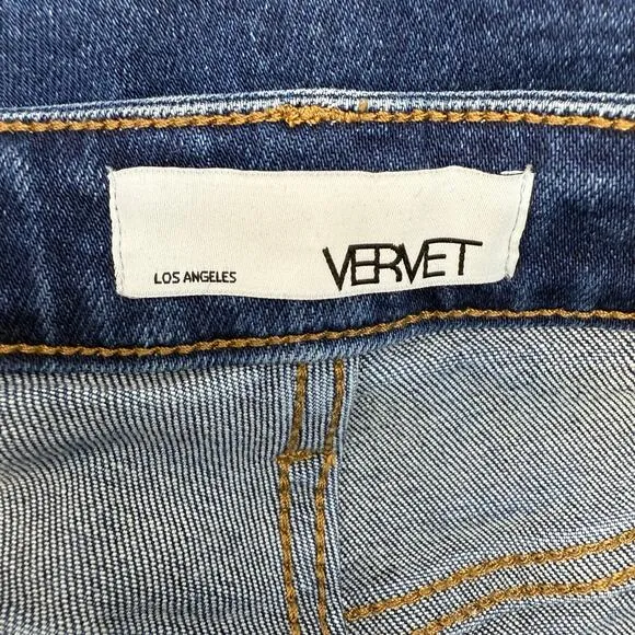 Vervet Jeans Women's 28 (6) Dark Blue Modern Love High Rise Mom Jeans Normcore