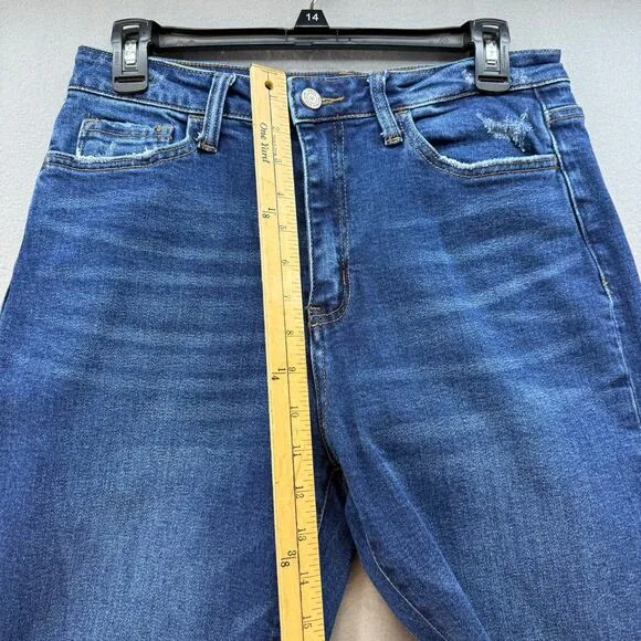 Vervet Jeans Women's 28 (6) Dark Blue Modern Love High Rise Mom Jeans Normcore