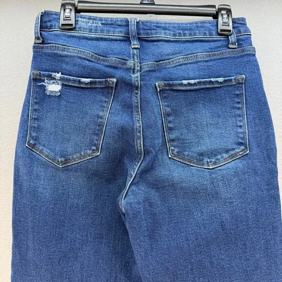 Vervet Jeans Women's 28 (6) Dark Blue Modern Love High Rise Mom Jeans Normcore