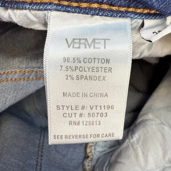 Vervet Jeans Women's 28 (6) Dark Blue Modern Love High Rise Mom Jeans Normcore