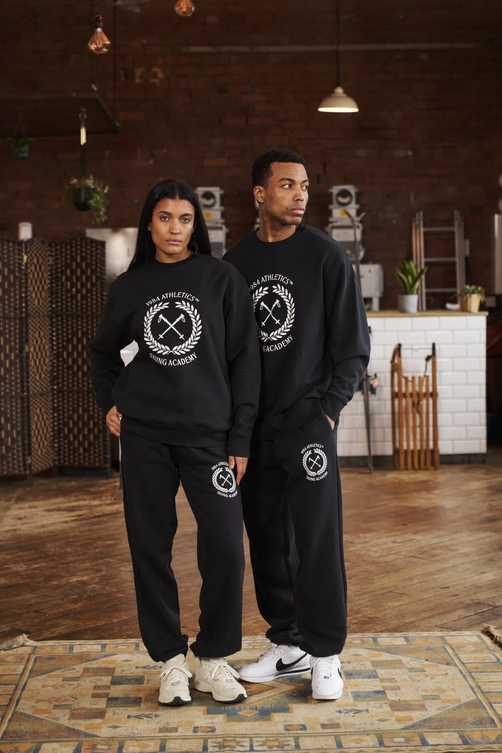 Vice 84 'Ski Academy' Joggers - Black