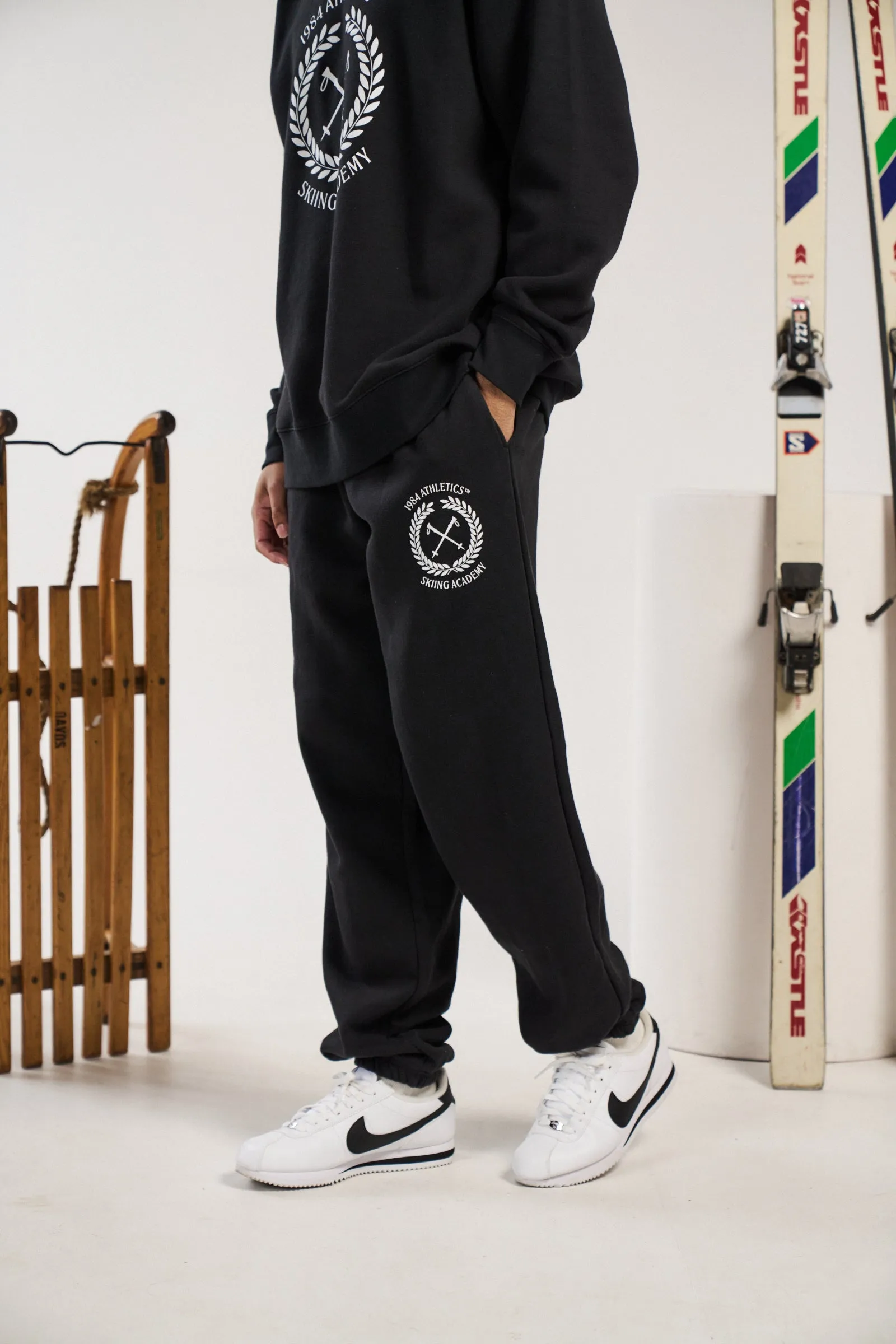 Vice 84 'Ski Academy' Joggers - Black