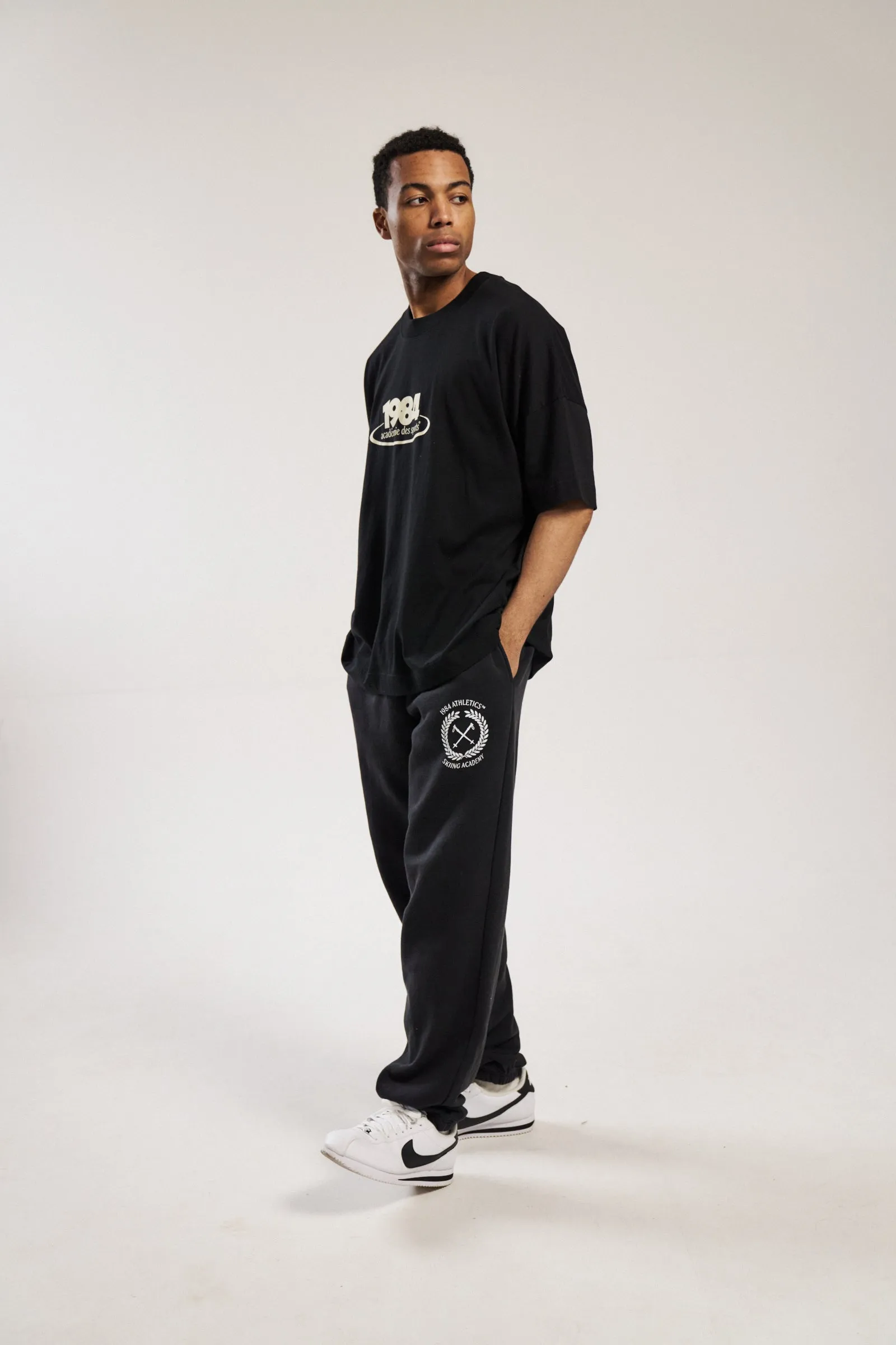 Vice 84 'Ski Academy' Joggers - Black