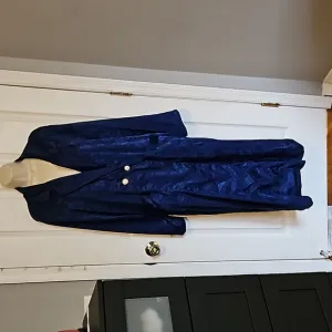Victoria Secret  vintage 90s y2k. Jaquarf. Blue Long Bath Robe large