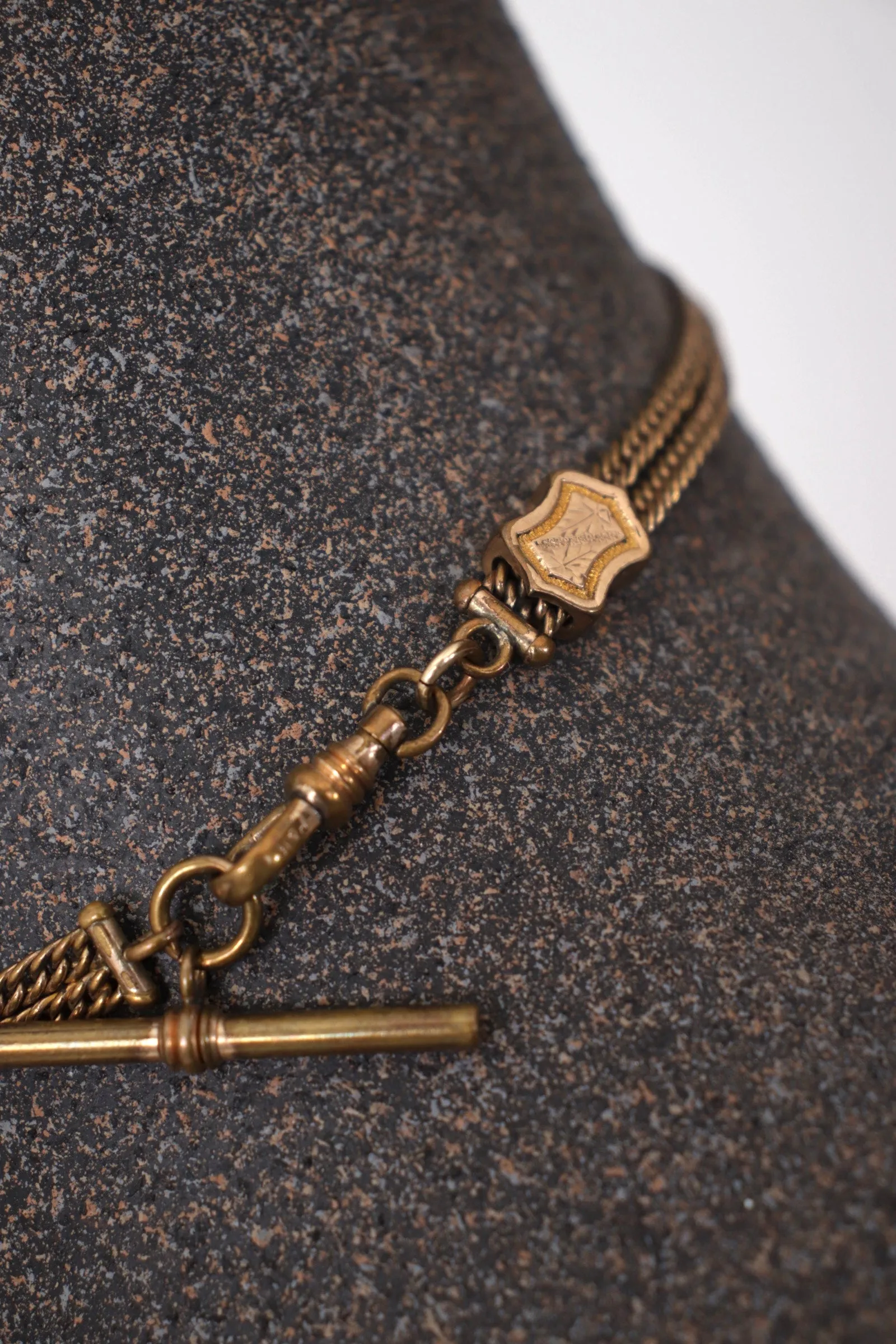Victorian Pocket Watch Compass Chain