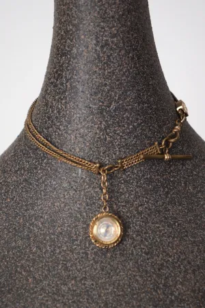 Victorian Pocket Watch Compass Chain