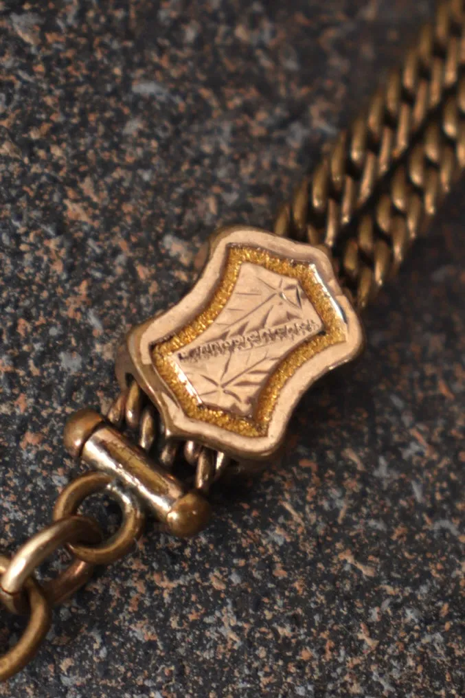 Victorian Pocket Watch Compass Chain
