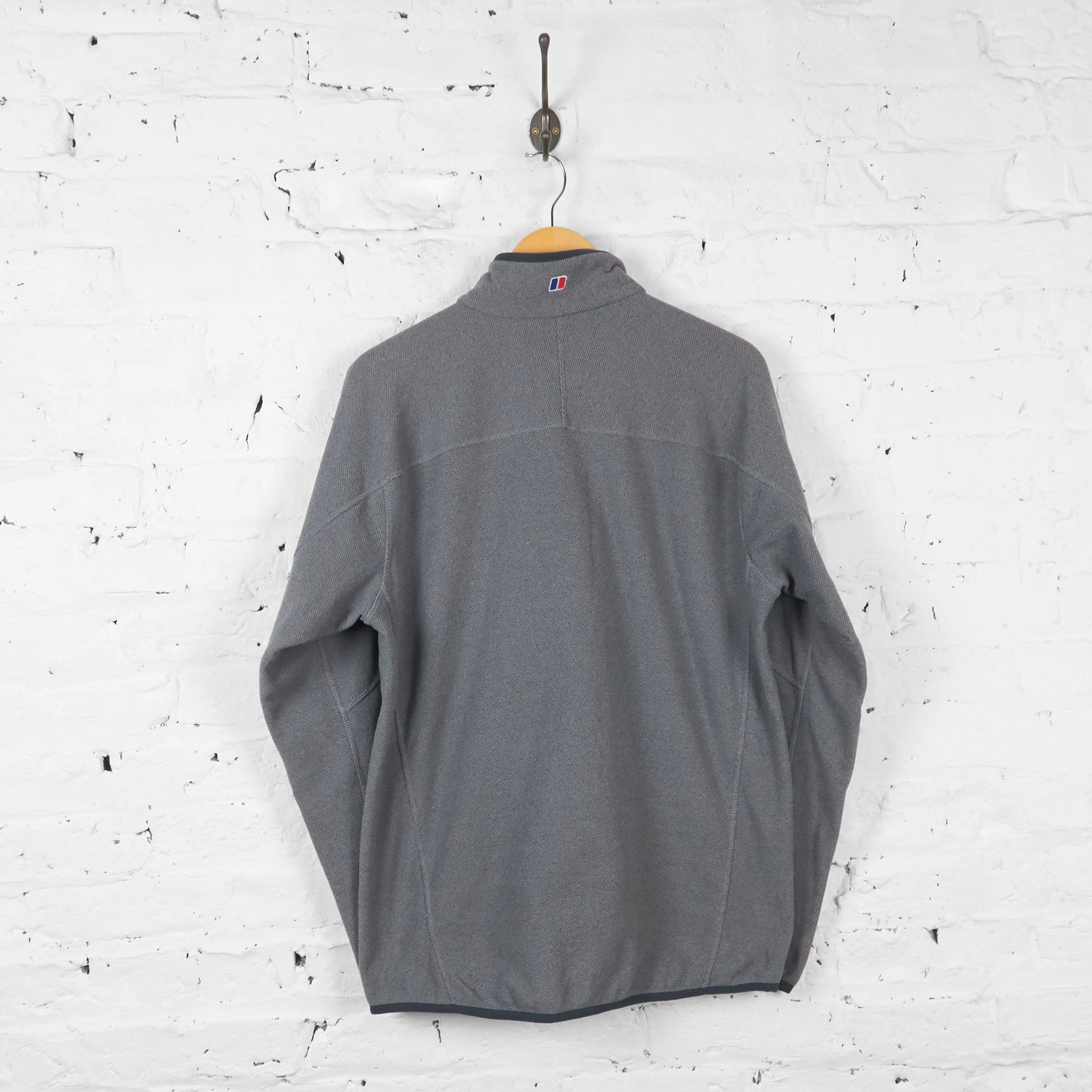 Vintage 1/4 Zip Up Berghaus Fleece - Grey - L