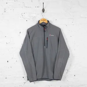 Vintage 1/4 Zip Up Berghaus Fleece - Grey - L