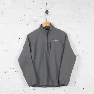 Vintage 1/4 Zip Up Berghaus Fleece - Grey - S
