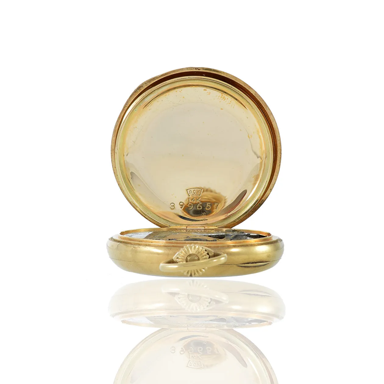 Vintage 1905 Elgin 14KT Yellow Gold Pocket Watch