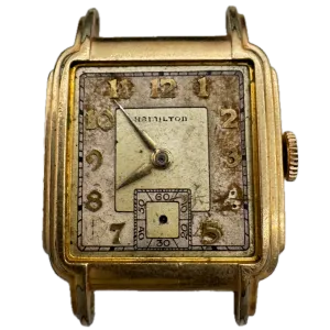 Vintage 1937 Hamilton Heyward Men's Mechanical Wristwatch 987A USA 10k GF GAE