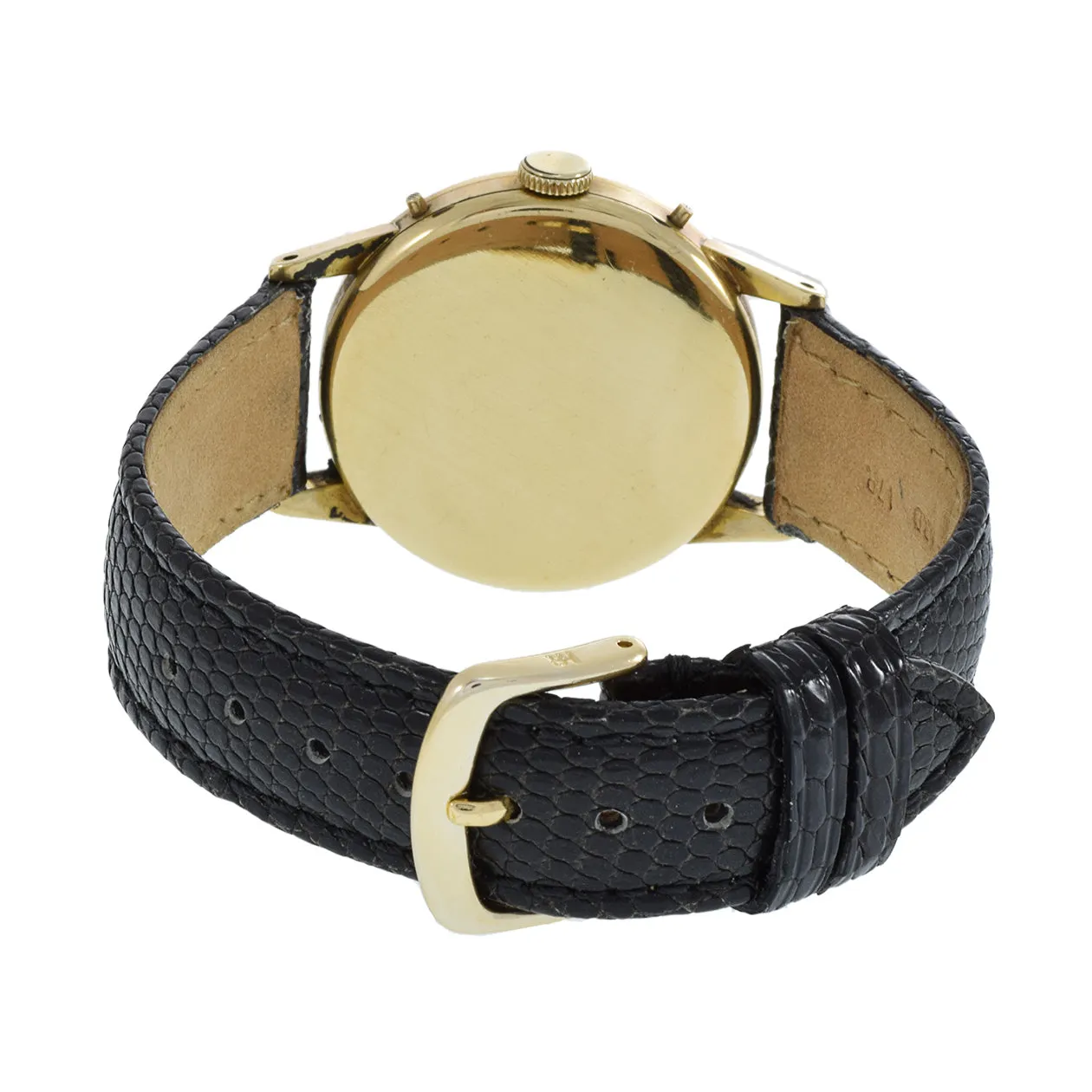 Vintage 1940's Movado Triple Date 14KT Yellow Gold Watch