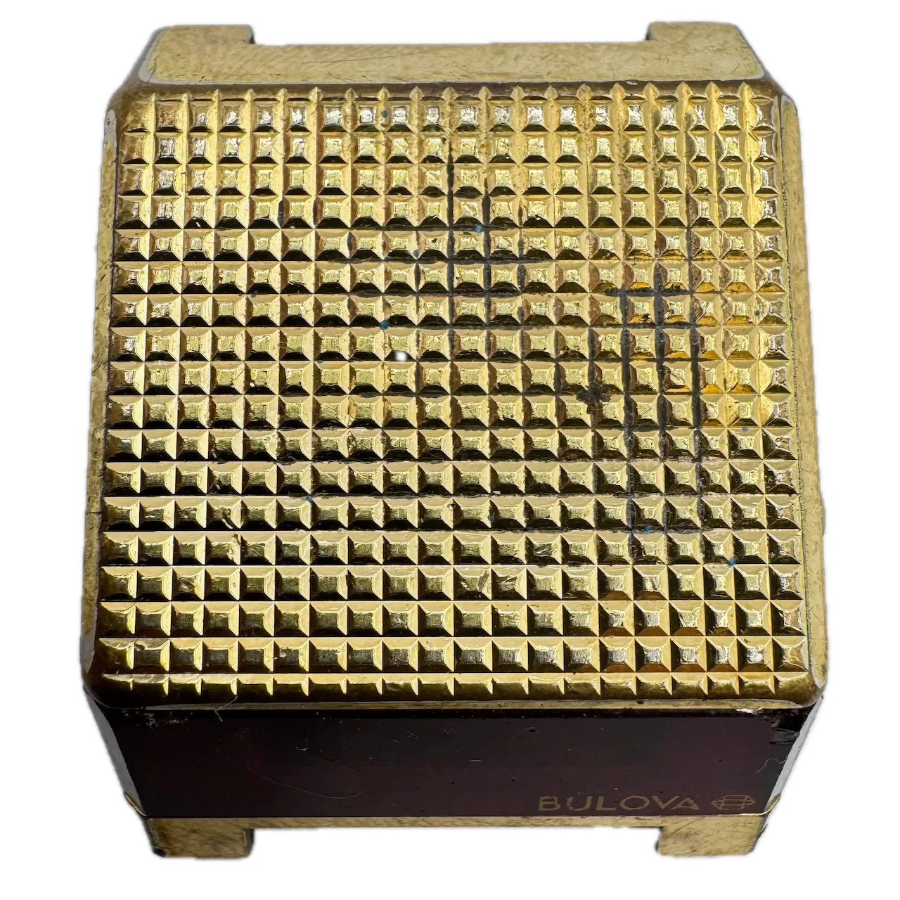 Vintage 1976 Bulova Computron Men's Digital LED Wristwatch USA Gold Tone