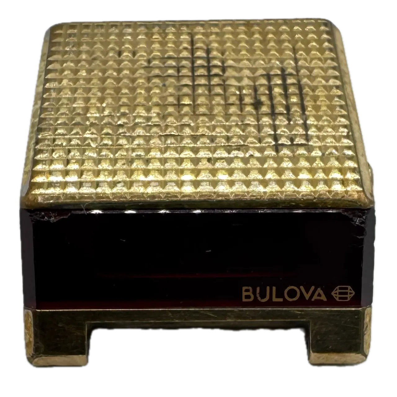 Vintage 1976 Bulova Computron Men's Digital LED Wristwatch USA Gold Tone