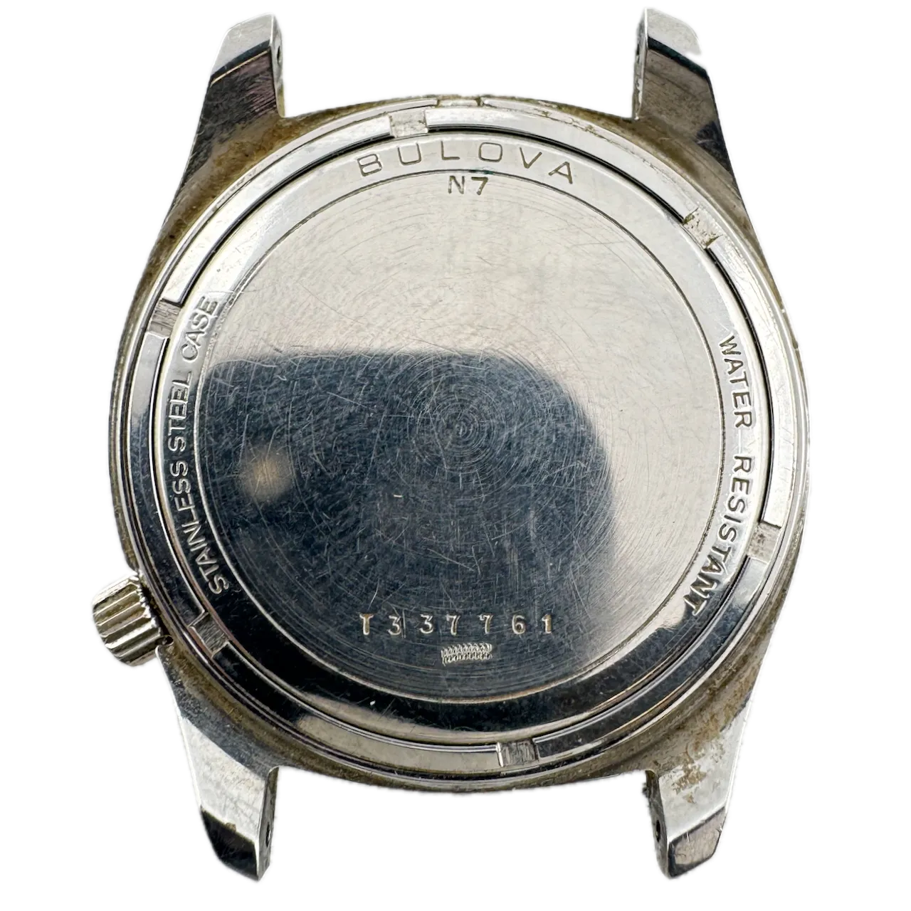 Vintage 1977 Accutron Tapestry Date Men's Tuning Fork Wristwatch 218 USA Steel