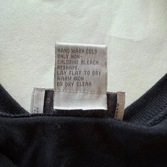 Vintage 1990's Talbots Collection Women's Silk Cotton Blend Cardigan in Black M