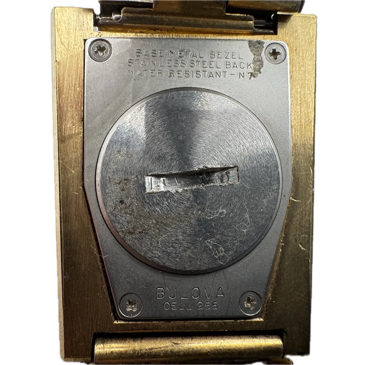 Vintage 28mm 1977 Bulova Computron Men's Digital LED Wristwatch Gold Tone