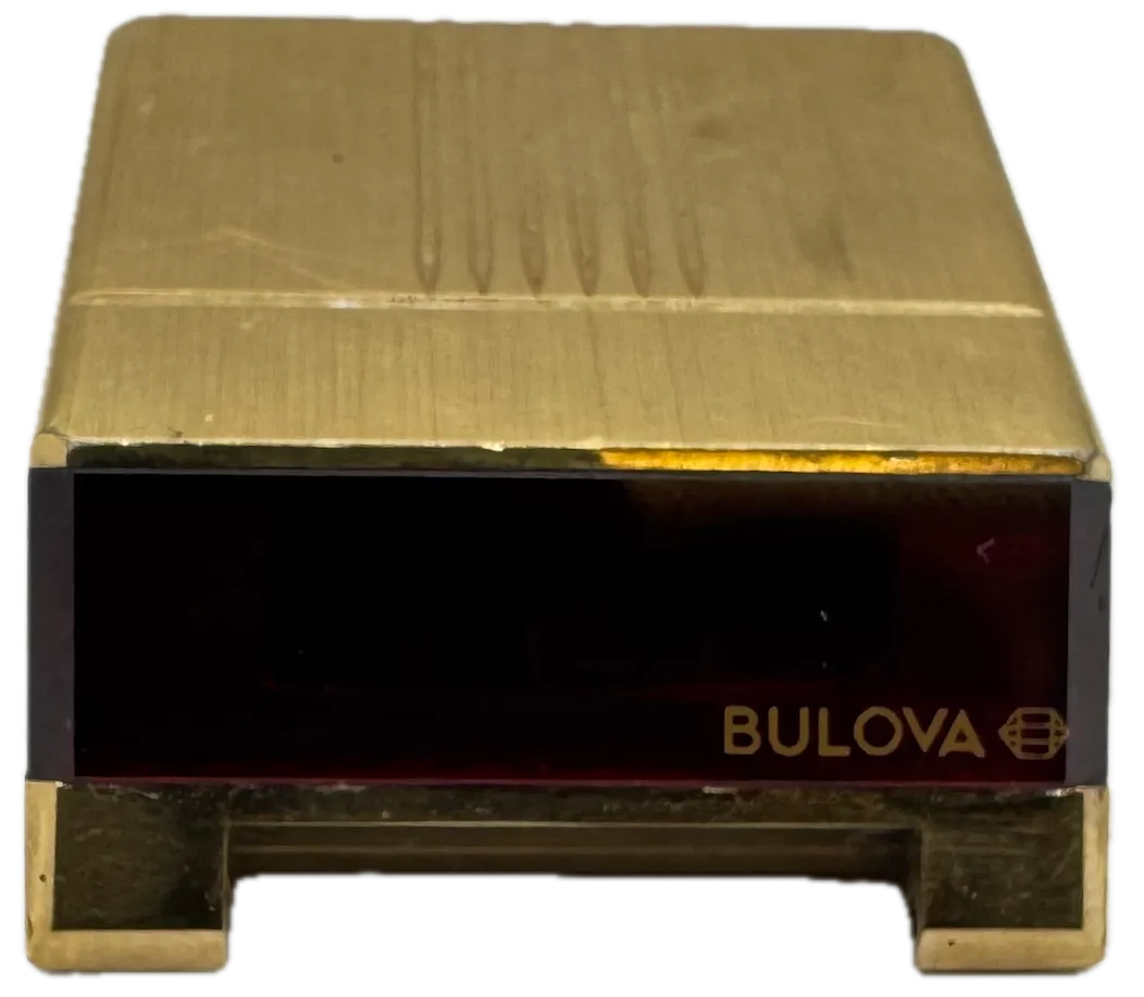 Vintage 30.5mm 1976 Bulova Computron Men's Digital LED Wristwatch USA Gold Tone