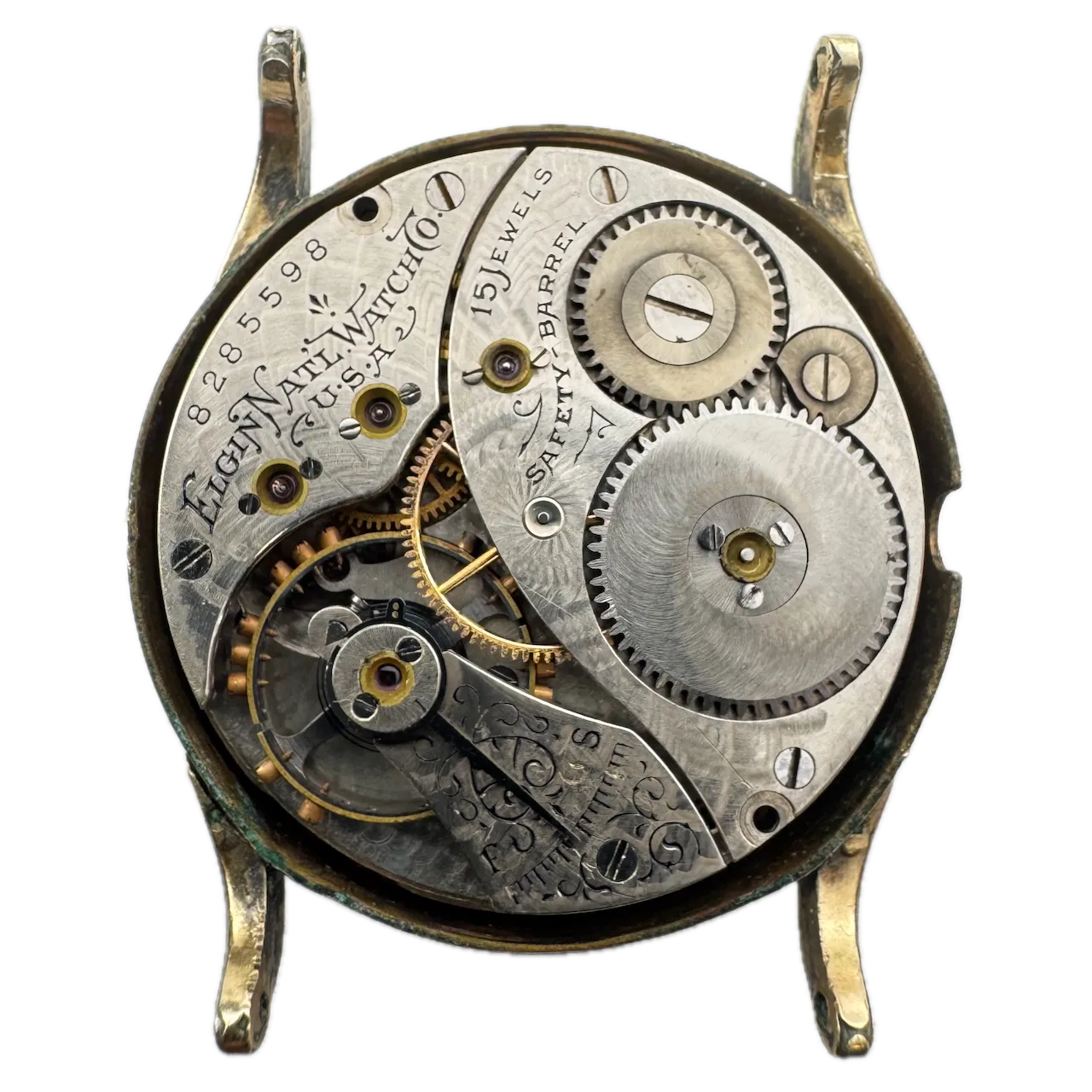 Vintage 31mm Elgin Circular Men's Mechanical Wristwatch 199 10k RGP Jobber Case
