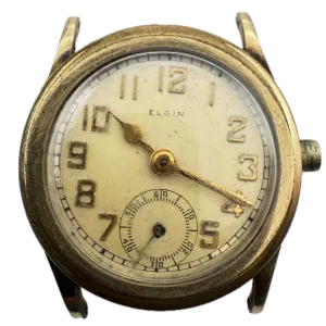 Vintage 31mm Elgin Circular Men's Mechanical Wristwatch 199 10k RGP Jobber Case