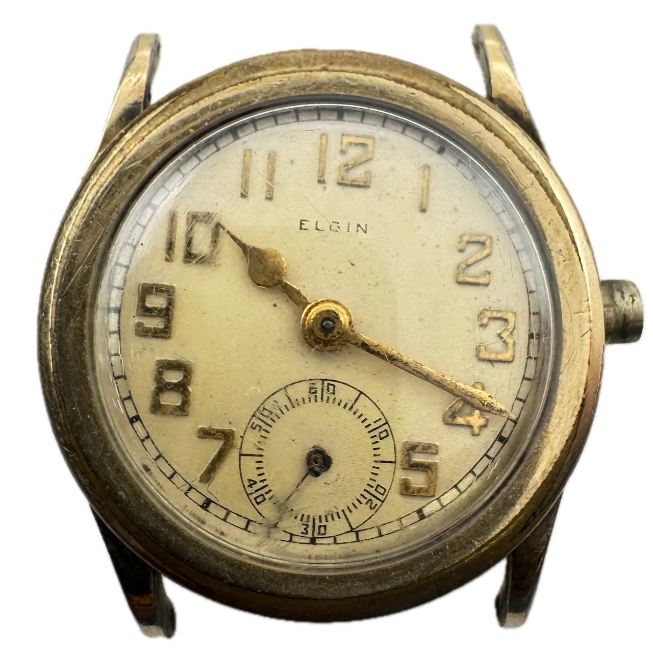 Vintage 31mm Elgin Circular Men's Mechanical Wristwatch 199 10k RGP Jobber Case