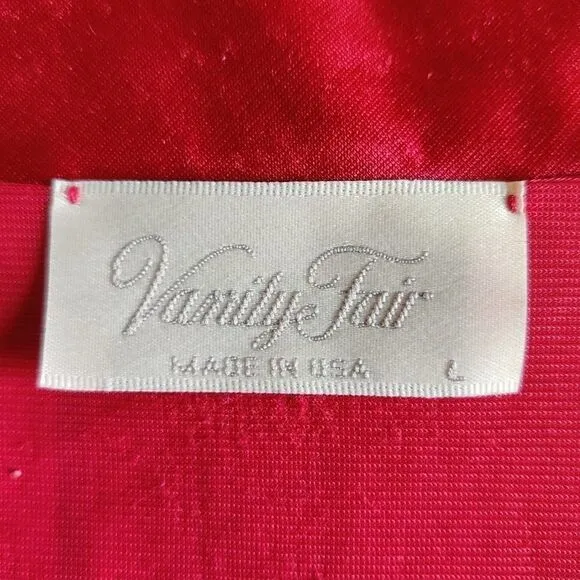 Vintage 60s Vanity Fair button front nightgown L