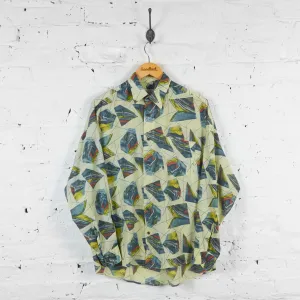 Vintage Abstract Pattern Shirt -  Cream - M
