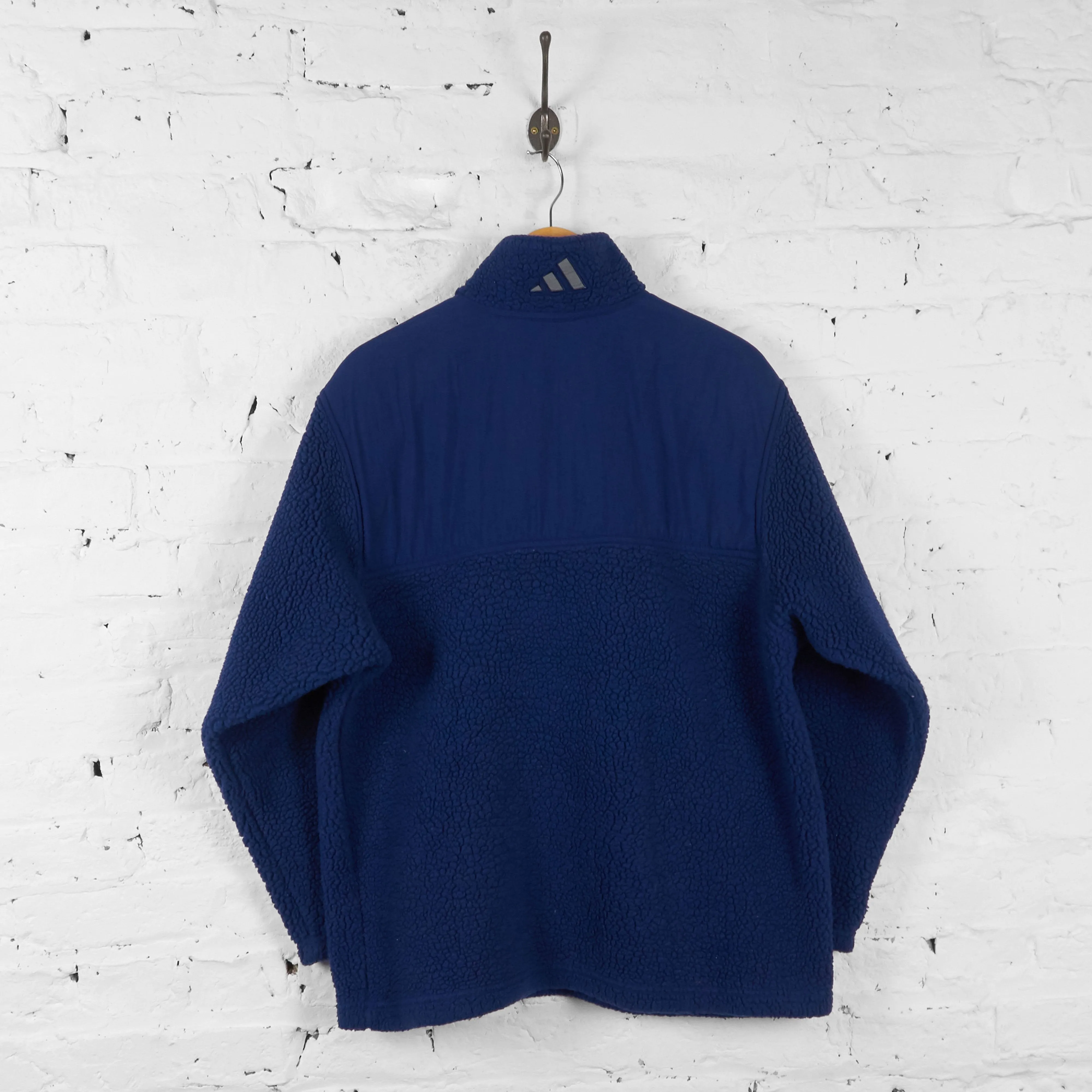 Vintage Adidas 1/4 Zip Up Fleece - Navy - M