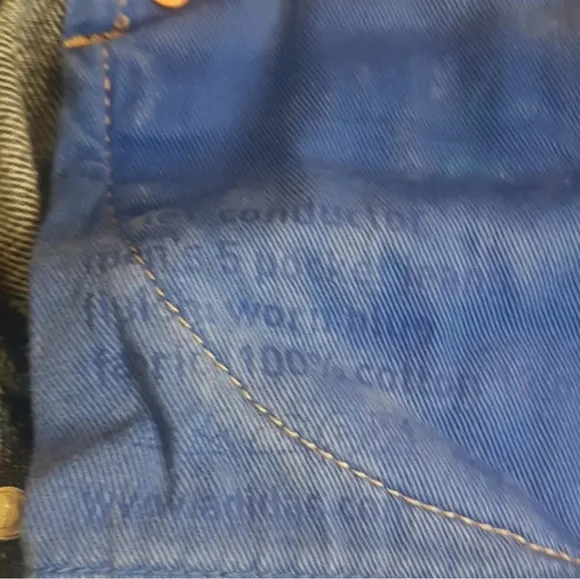Vintage Adidas 5 pocket button fly Jean'sSZ 29(no give in fabric)