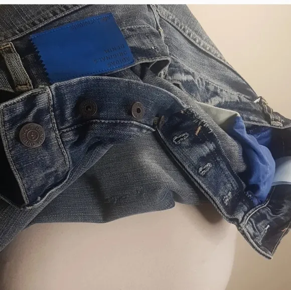 Vintage Adidas 5 pocket button fly Jean'sSZ 29(no give in fabric)