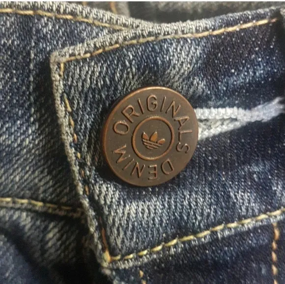 Vintage Adidas 5 pocket button fly Jean'sSZ 29(no give in fabric)