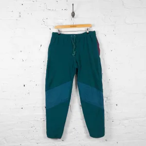 Vintage Adidas Fleeced Tracksuit Bottoms - Green - M