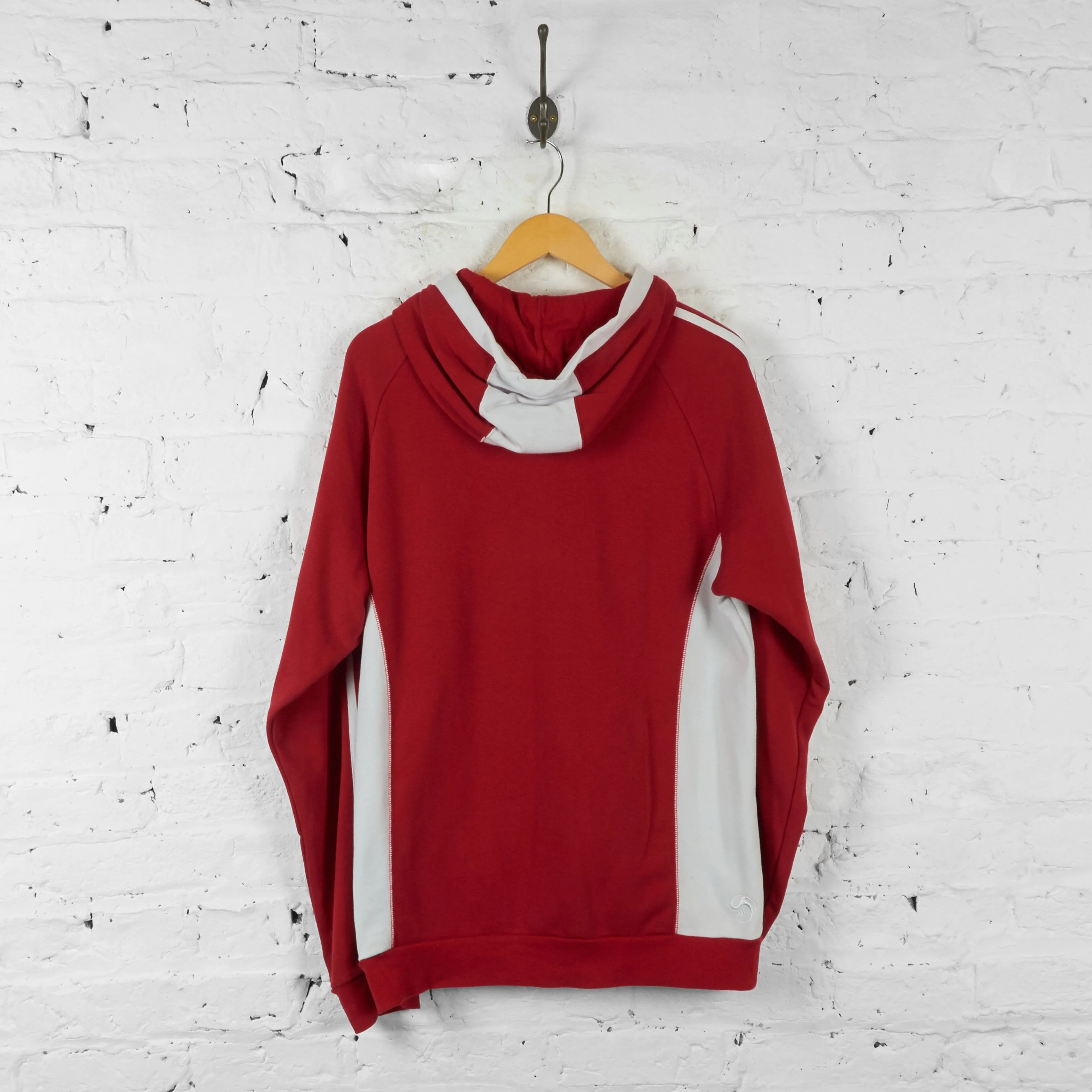 Vintage Adidas Liverpool Football Club Training Hoodie - Red - L