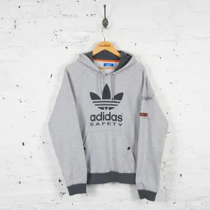 Vintage Adidas Safety Hoodie - Grey - L