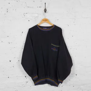 Vintage Adidas Sportswear Style Sweatshirt - Black - XL