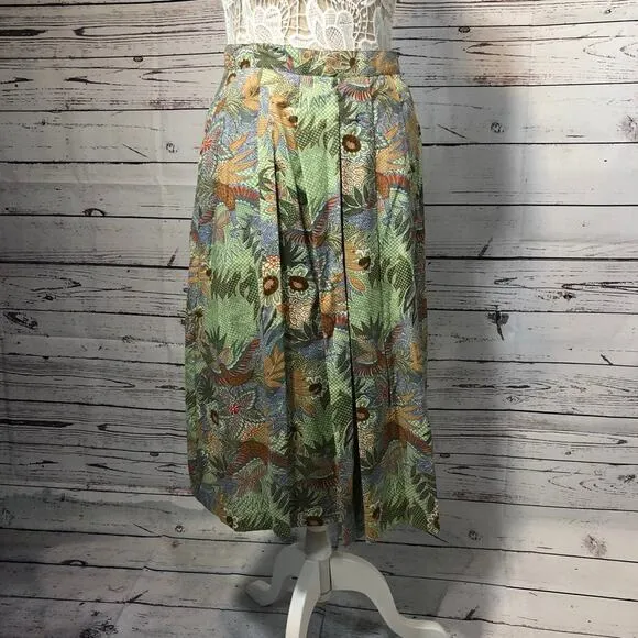 Vintage AGILE tropical Blouse &amp; skirt set both size 12